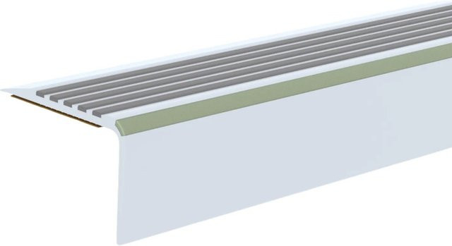 Döllken Treppenkante TKNGA45 aus Aluminium in Dunkelgrau, B/H/L: 28 mm x 45 mm x 1250 mm - Bild 1