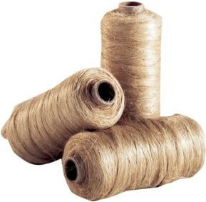 WBV Flachsspule auf Pappkern in Beige, 40m - Bild 1