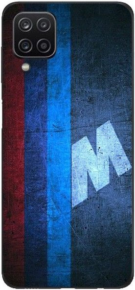 Maniacase Handyhülle für Samsung Galaxy A12 im BMW M Vintage Design in Schwarz und Multicolour - Bild 1