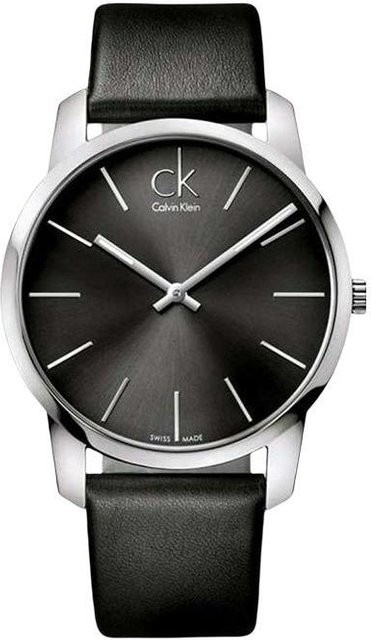 Calvin Klein Armbanduhr, Quarz, Leder, 43 mm, Schwarz, Herren - Bild 1