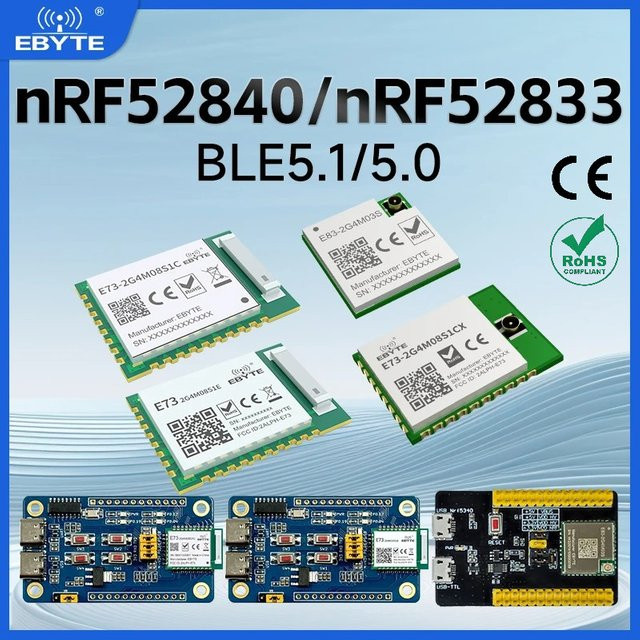 EBYTE E73-Serie Drahtloses BLE-Modul SMD SOC Bluetooth Sender und Empfänger in Grün - Bild 1