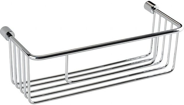 Brillantbad BYTRO Seifenkorb aus Messing in Chrom poliert, Farbe: Silber, B/T/H: 13,5 x 21,0 x 11,0 cm - Bild 1