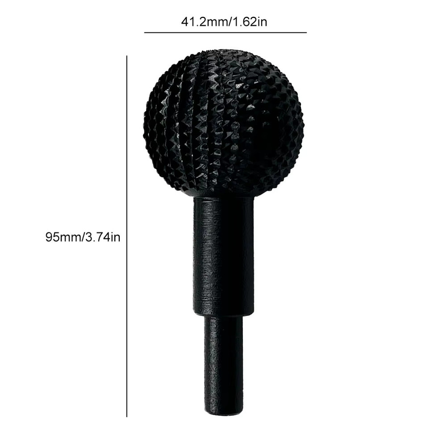 Alloet Extreme Kugel-Rotationsfräser für Holzbearbeitung in Schwarz und Silber, Durchmesser: 41,2 mm - Bild 3