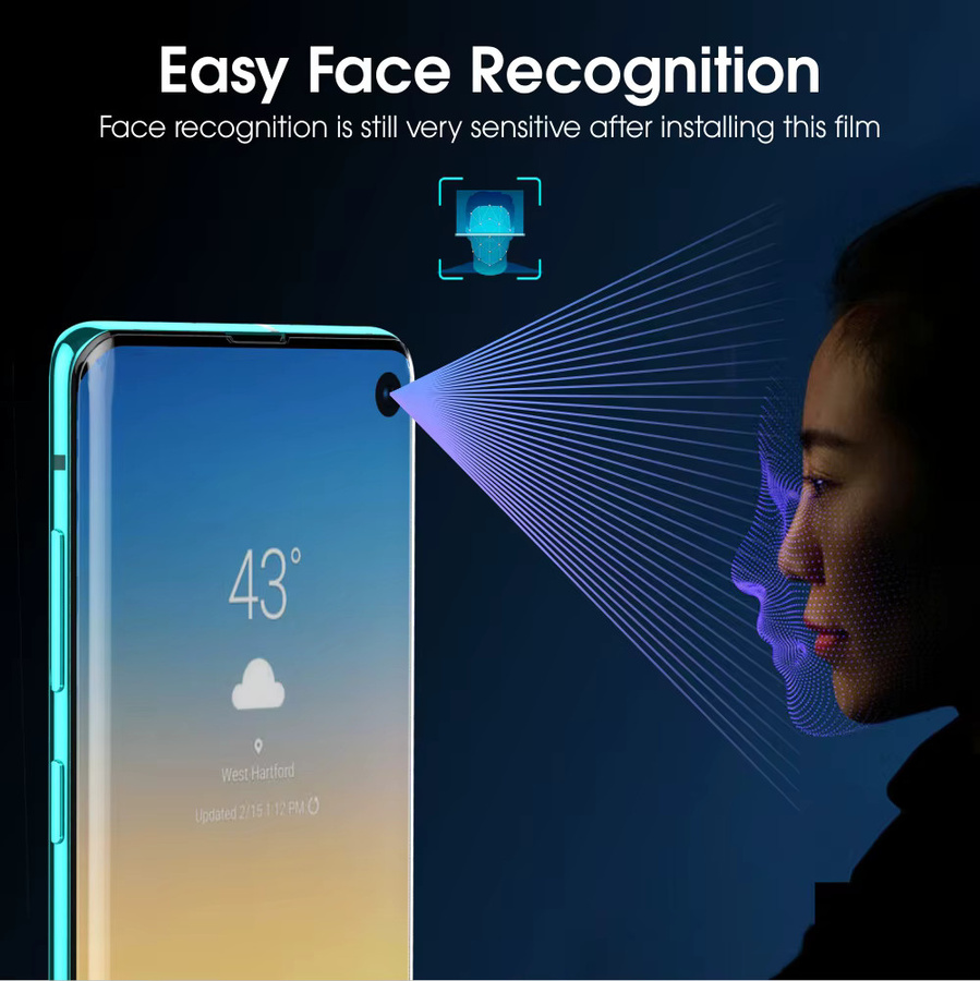 Vothoon 3D-Hydrogelfolie Displayschutzfolie für Samsung Galaxy S24 Ultra S23 Plus S22+ S21 S20 5G mit vollständiger Abdeckung, transparent - Bild 3