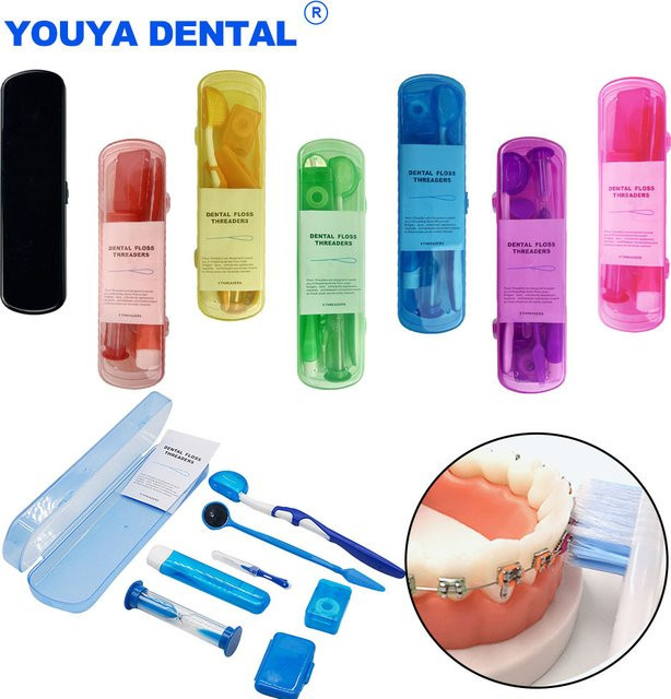 YOUYA DENTAL Kieferorthopädisches Mundpflege Kit, 8 Teile - Bild 1