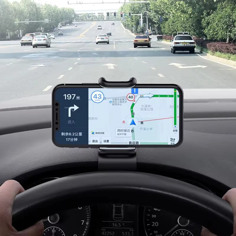 KAFNHCKA Smartphone Halterung für das Auto mit 360-Grad-Drehung für Dashboard und GPS-Navigation, Schwarz - Bild 2