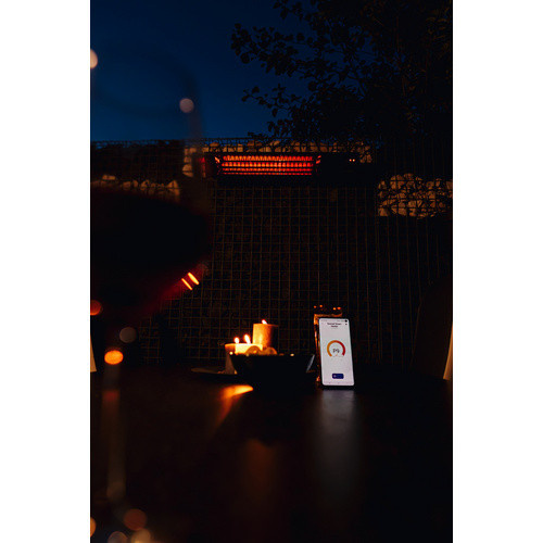 sunred Terrassenheizung Triangle Dark SMART in Schwarz mit App-Steuerung und WiFi, 2500 W, bis max. 25 m² - Bild 3
