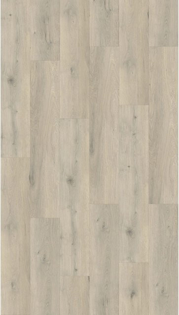 Decoflooring Click-Vinylboden Eiche Alesund in Holzoptik mit integrierter Kork-Trittschalldämmung, Braun/Beige - Bild 1