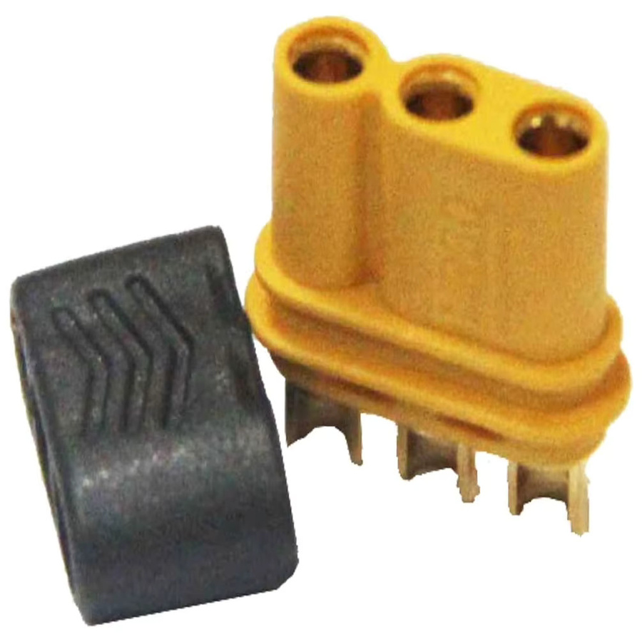 Amass MR30 3-Pin Locking Stecker Set Männlich und Weiblich Gelb für DC Motoren und RC Drohnen 10 Stück - Bild 4