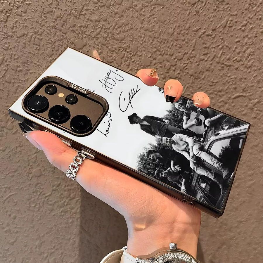 One Directions Silikon Handyhülle für Samsung Galaxy S25 Edge S24 S23 S22 S21 S20 Ultra in Bunt und Silber - Bild 3