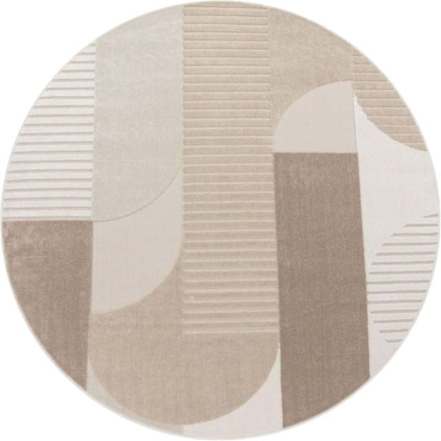 In- & Outdoor-Teppich Cotara in Beige, rund, Durchmesser: 200 cm - Bild 1