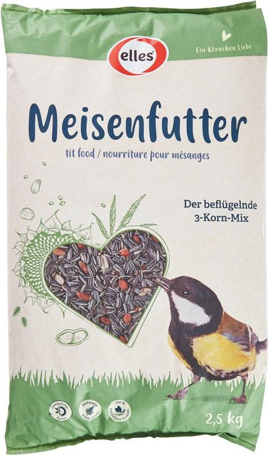 Elles Wildvogel-Meisenfutter 3-Korn-Mix, 2,5 kg - Bild 1