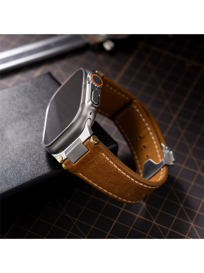 soul cool Uhrenarmband Leder, Edelstahl, Schwarz, Unisex - Bild 3