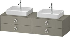 Duravit Waschtischunterschrank White Tulip in White, Breite: 160 cm, Tiefe: 55 cm, Höhe: 40,8 cm - Bild 1