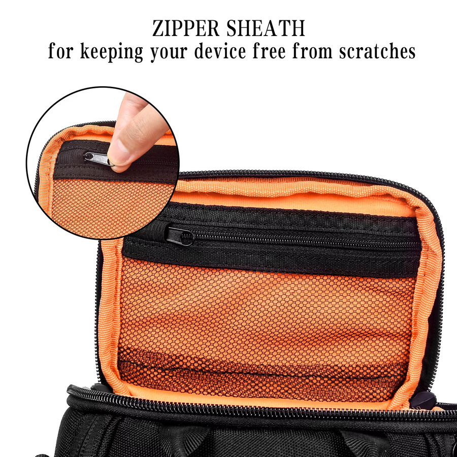 Fosoto Micro Einzeltasche in Schwarz als Schultertasche und Rucksack für Kameras von Canon PowerShot, Panasonic, Nikon und Sony - Bild 3
