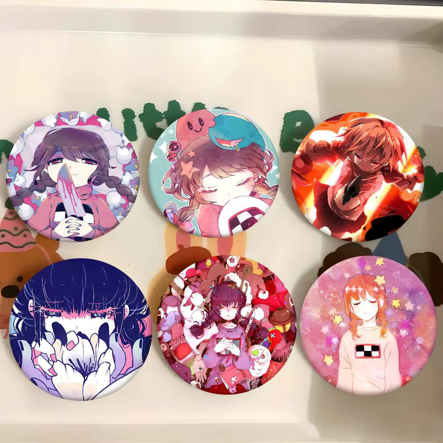 Brosche Madotsuki Yume Nikki Anime, Weißblech, Anstecknadel - Bild 2
