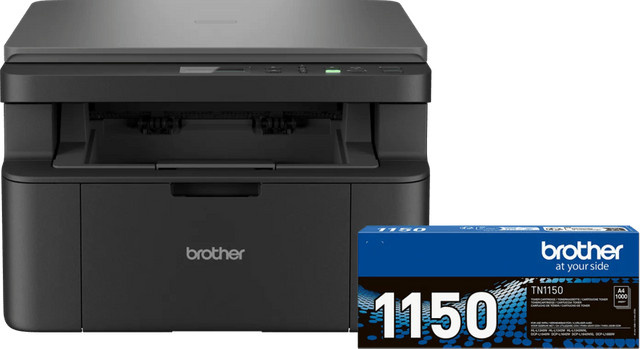 Brother DCP-1640W Multifunktionsdrucker Set mit zusätzlichem schwarzen Toner (Drucken, Scannen, Kopieren, Wi-Fi und USB) - Bild 1