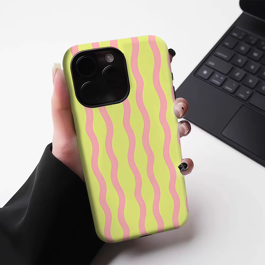 Lemon Wave Magnetische Handyhülle für iPhone 17 16 15 14 13 Pro Max Plus, robuste doppelschichtige Hülle, Multicolour - Bild 3