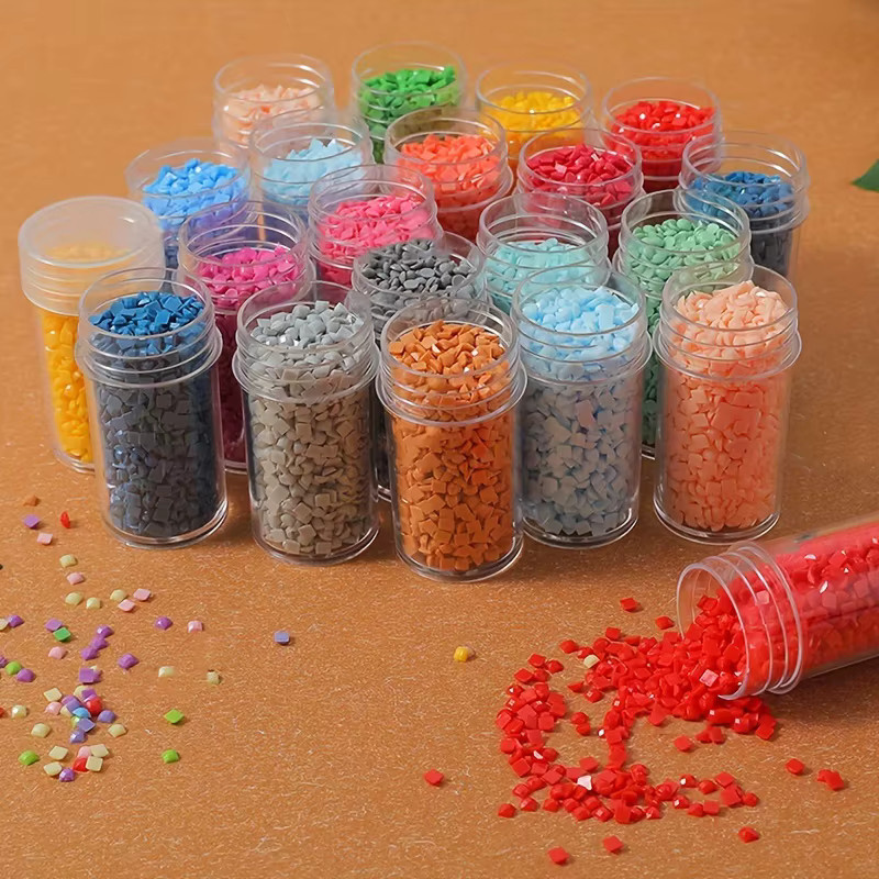 30 Stück Perlen-Aufbewahrungsflaschen aus Kunststoff in Transparent für DIY-Diamant-Malerei und Strass-Mosaik-Kunst - Bild 2