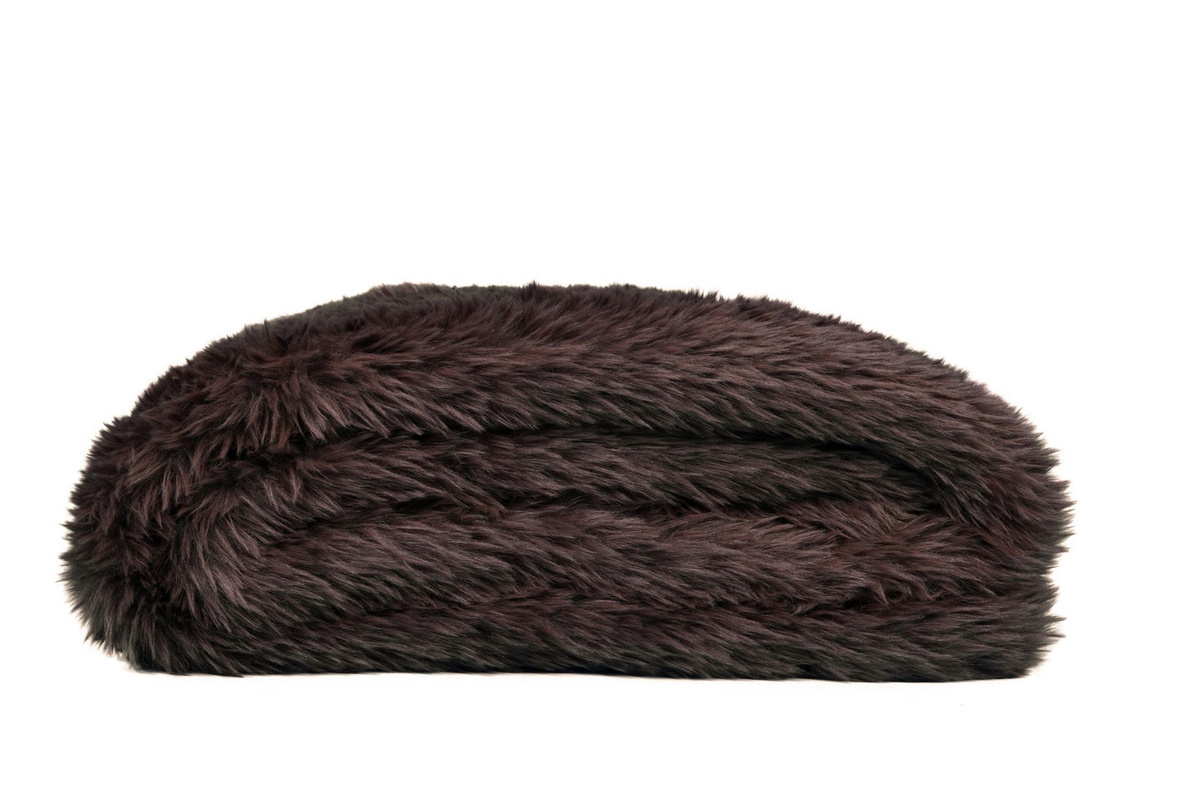 Flauschige Webpelzdecke Byron als Kuscheldecke von STAR HOME in Braun, B/T/H: 150 x 200 cm - Bild 1