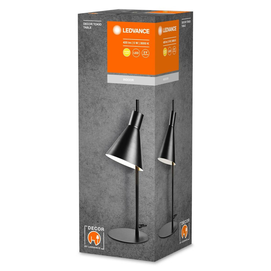 LEDVANCE Tischleuchte Decor Tokio in Schwarz aus Metall mit japanischem Design, Höhe: 44 cm - Bild 2