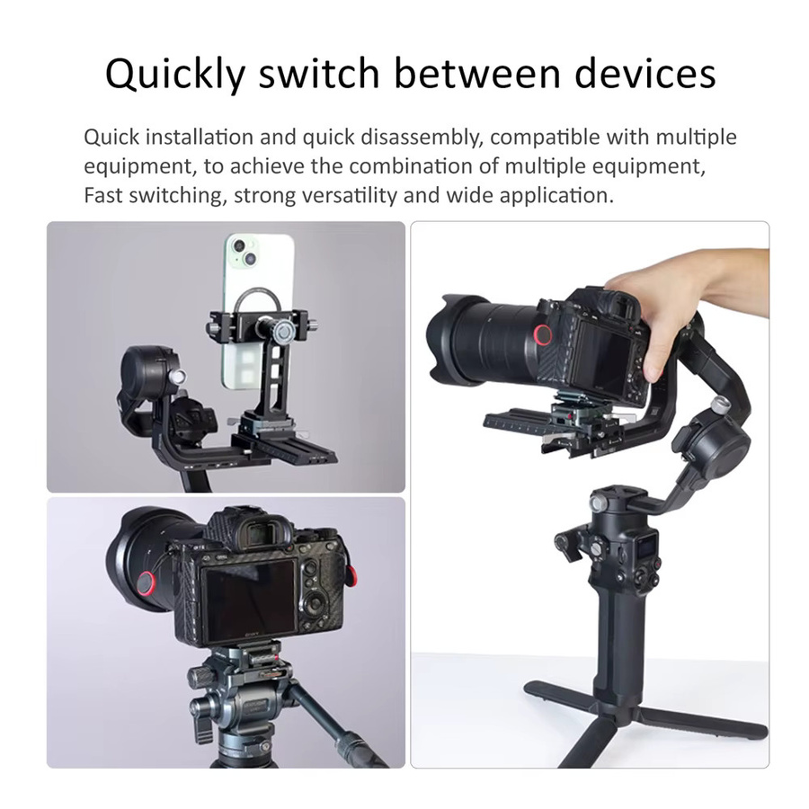 VRIG Arca Swiss Schnellwechselplatte für DJI Stabilisator PD in Schwarz - Bild 5