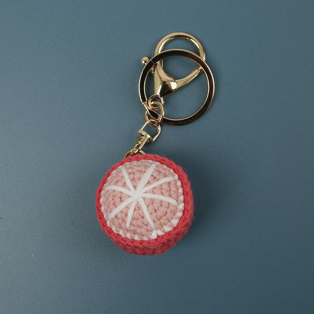 Linyi toy Schlüsselanhänger Apfel, grau, Unisex - Bild 1