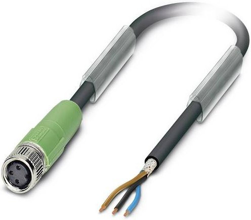Phoenix Contact Sensor-Aktor-Steckverbinder M8 Buchse gerade, 3-polig, 1,50 m, Schwarz/Grau - Bild 1