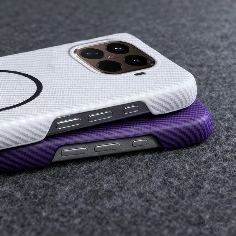 Luxuriöse Business-Schutzhülle mit Kevlar-Textur und MagSafe für Xiaomi 17T, 15T Pro, POCO M8, X8 ProMax und F8 Ultra in Blau - Bild 3