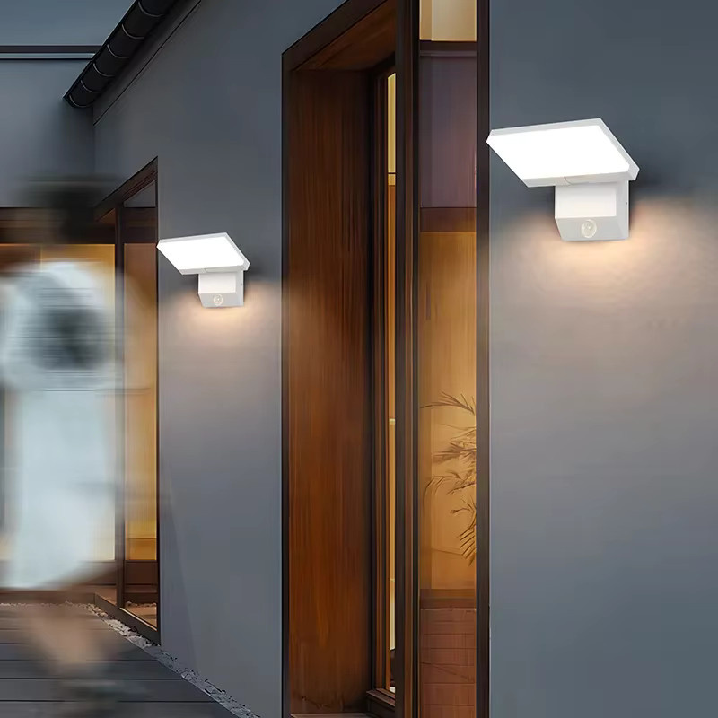 Pumous 18W LED Außenwandleuchte mit Bewegungsmelder, drehbar und wasserdicht für Garten, Balkon und Außenbereich - Bild 2