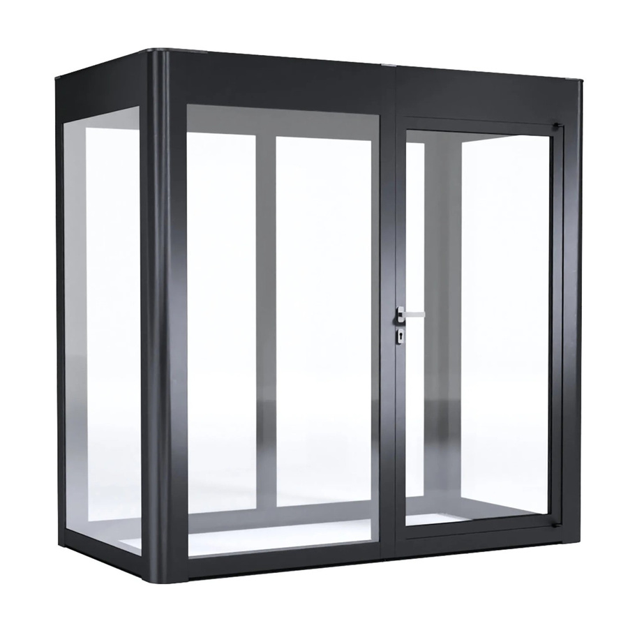 SunElements Gewächshaus SunGarden Infinity 2.1 aus Polycarbonat in Anthrazit, B/H/T: 233 x 229 x 128 cm - Bild 2