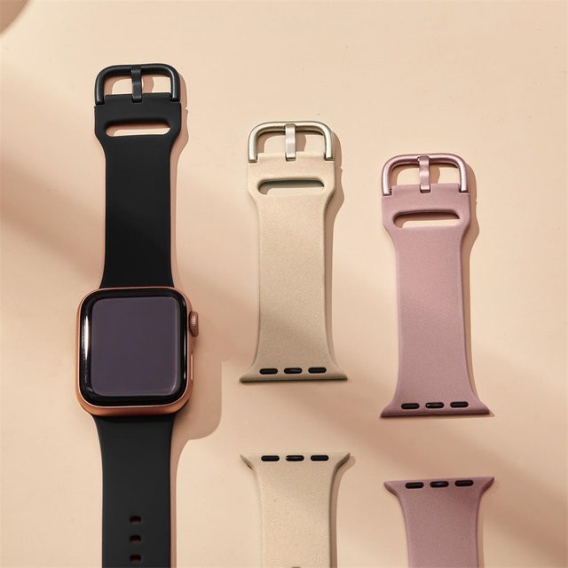 Uhrenarmband Silikon, Schwarz, Unisex - Bild 1