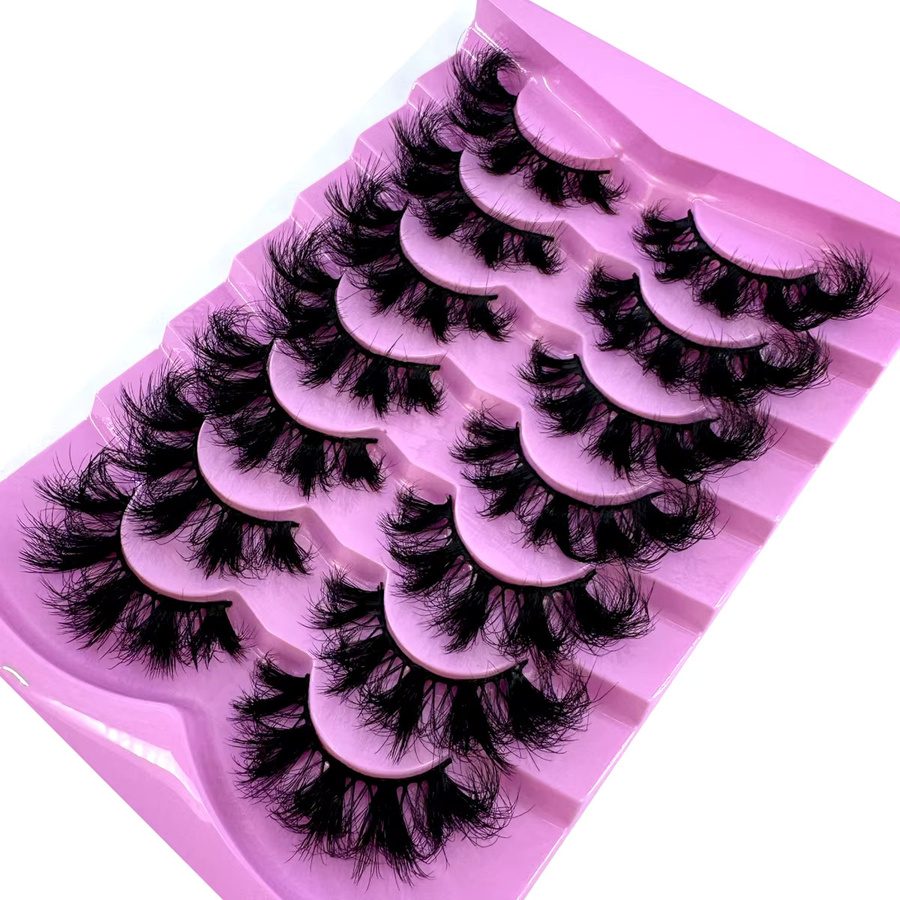 MKYDCG Falsche Wimpern, 7 Paar, 3D-Faux-Nerz, Unisex - Bild 5