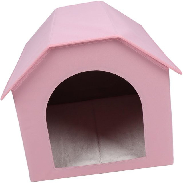 Faltbares Haustierhaus von 3CZY in Pink für kleine bis mittelgroße Hunde und Katzen, wetterfest und wasserdicht für Indoor und Outdoor - Bild 1