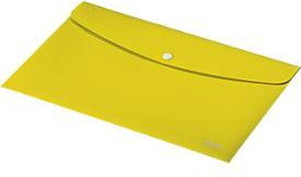 Leitz Sammelmappe Recycle A4 mit Druckknopfverschluss aus Recyclingkunststoff, Gelb - Bild 1