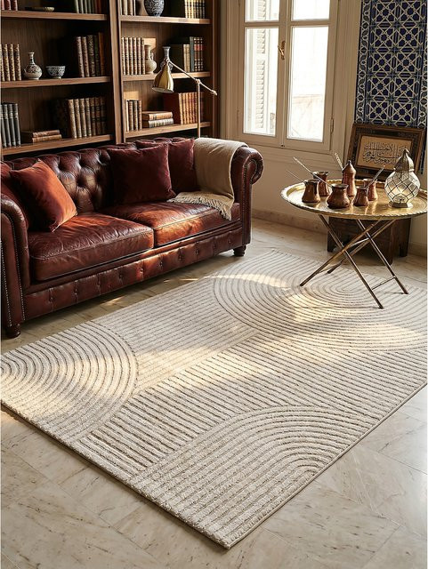 Pflegeleichter Teppich CETINA von Kadima Design in Creme/Beige, B: 160 cm, L: 230 cm - Bild 1