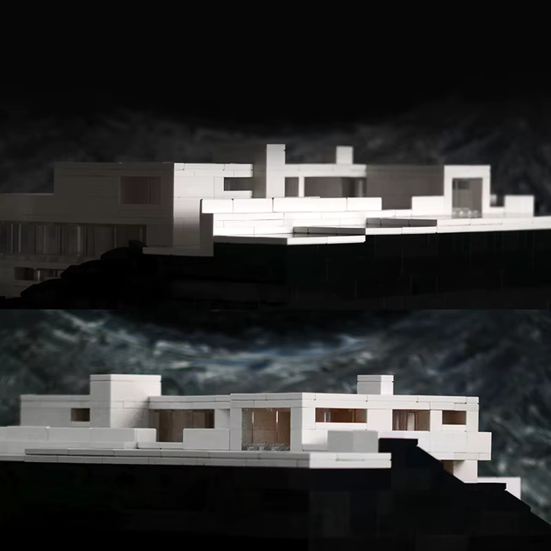 Villa Tugendhat Bausteine, Modell, Ziegel Montage, Kleine Partikel - Bild 2