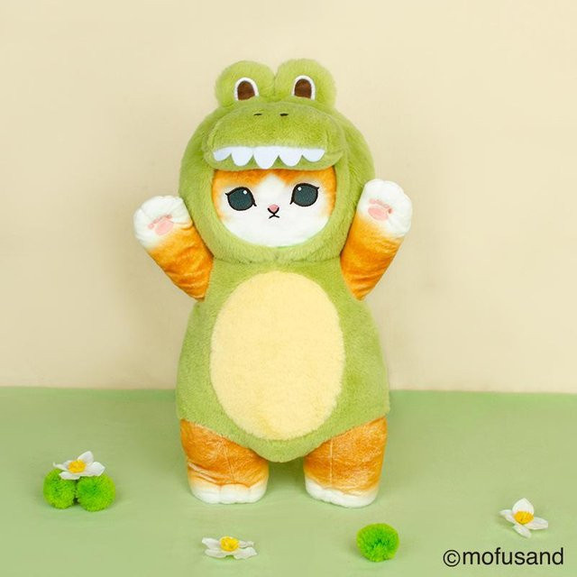 Mofusand Katze Dinosaurier Kuh Plüschtier 30cm - Bild 1