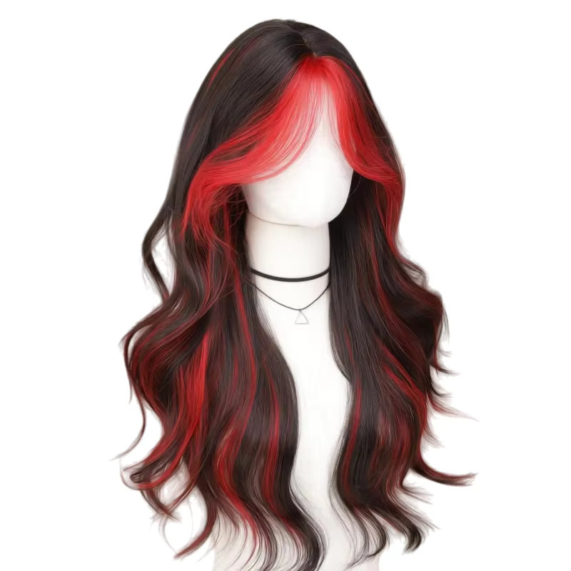 Ashley Perücke, rot mit Highlights, gewellt, 28 Zoll, Damen - Bild 5