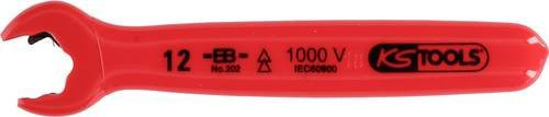 KS Tools Ratschen-Maulschlüssel Kombination aus Chrom-Vanadium in Rot, Schlüsselweite: 10 mm - Bild 1