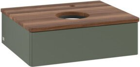 V&B Waschtischunterschrank Antao mit Beleuchtung in Lea Grey, B/T/H: 60 x 50 x 19 cm - Bild 1