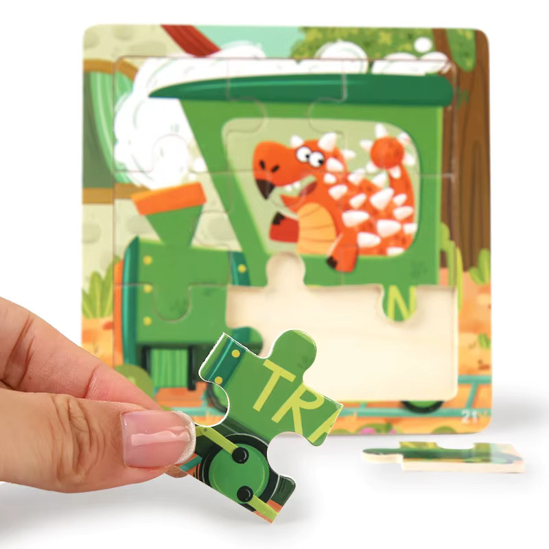 Datgo Montessori Holz Tier Muster Puzzle, ab 2 Jahre - Bild 2