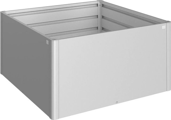 Biohort Hochbeet aus Metall in Silber-Metallic für Garten, Balkon und Terrasse, B/T: 150 x 150 cm