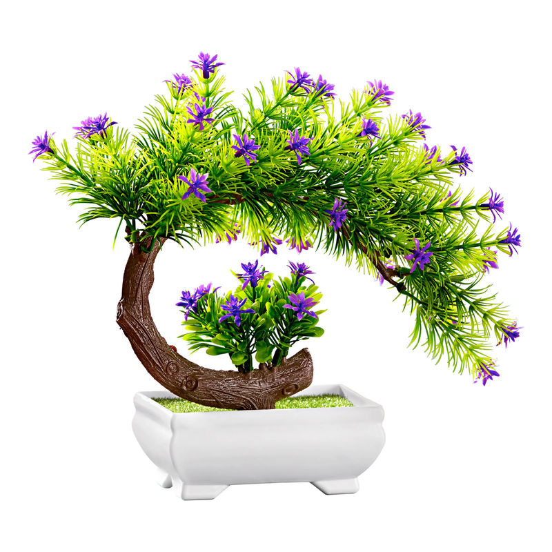 Blühender Kunst-Bonsai von viva domo in Mehrfarbig mit Keramiktopf - Bild 2