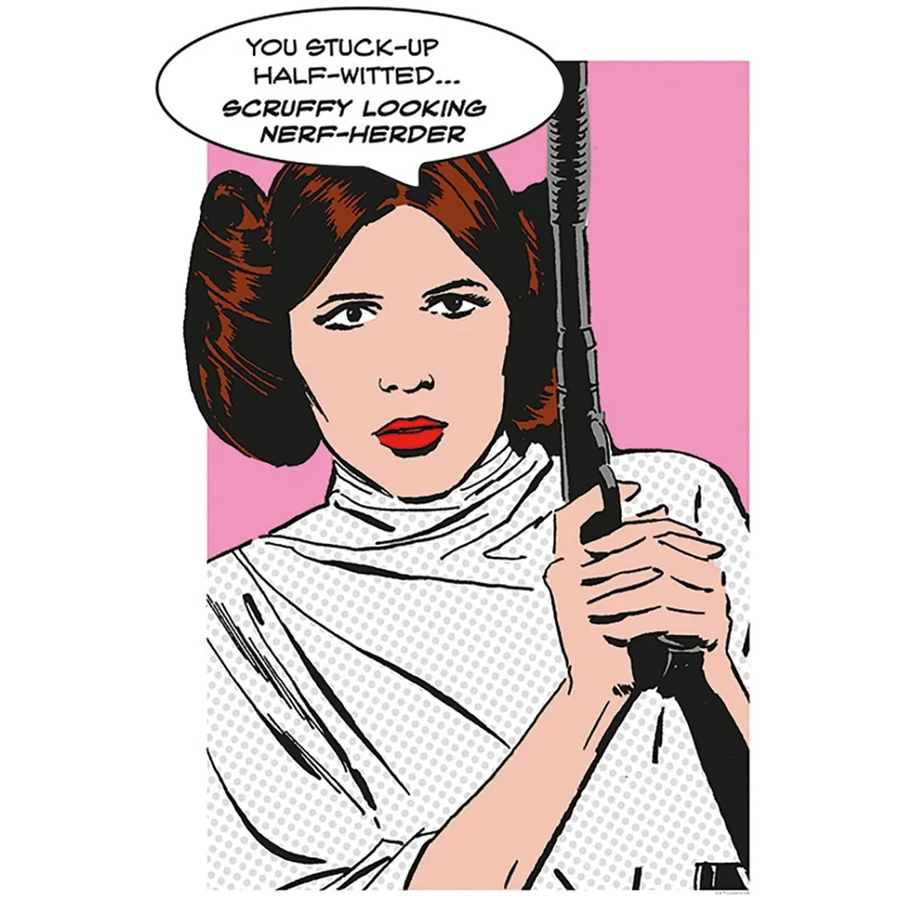 Komar Star Wars Wandbild Leia Multicolor B: 50 cm, H: 70 cm - Bild 2