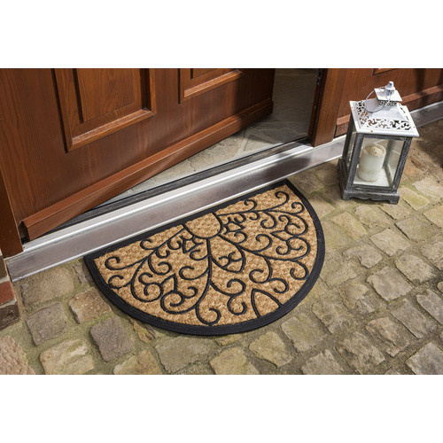 Astra Fußmatte Deluxe Light halbrund aus Kokos und Gummi, beige/braun, B: 75 cm, T: 45 cm, H: 0,8 cm - Bild 2