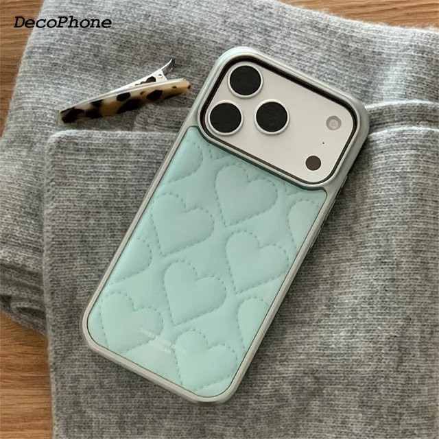 Clmj Herzförmige Handyhülle für iPhone 11 bis iPhone 17 Pro Max, transparente weiche Rückseiten-Abdeckung - Bild 1