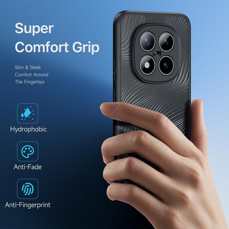 DUX DUCIS Aimo Stoßfeste Handyhülle für Xiaomi Redmi Note 15 Pro 5G und Note 15 Pro Plus in Schwarz mit Matt-Effekt und Anti-Fingerabdruck-Beschichtung - Bild 5