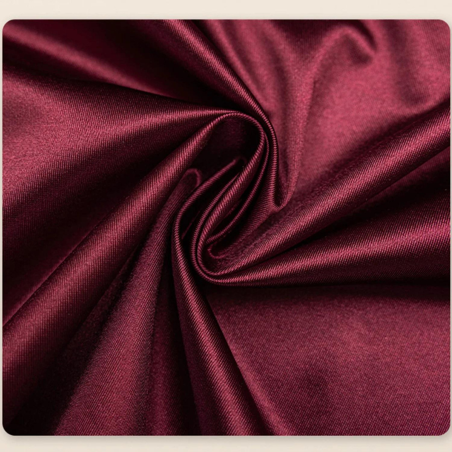 Yiran Furniture Elastischer Stuhlbezug aus Satin mit Rockfalten für Esszimmerstühle - Bild 4
