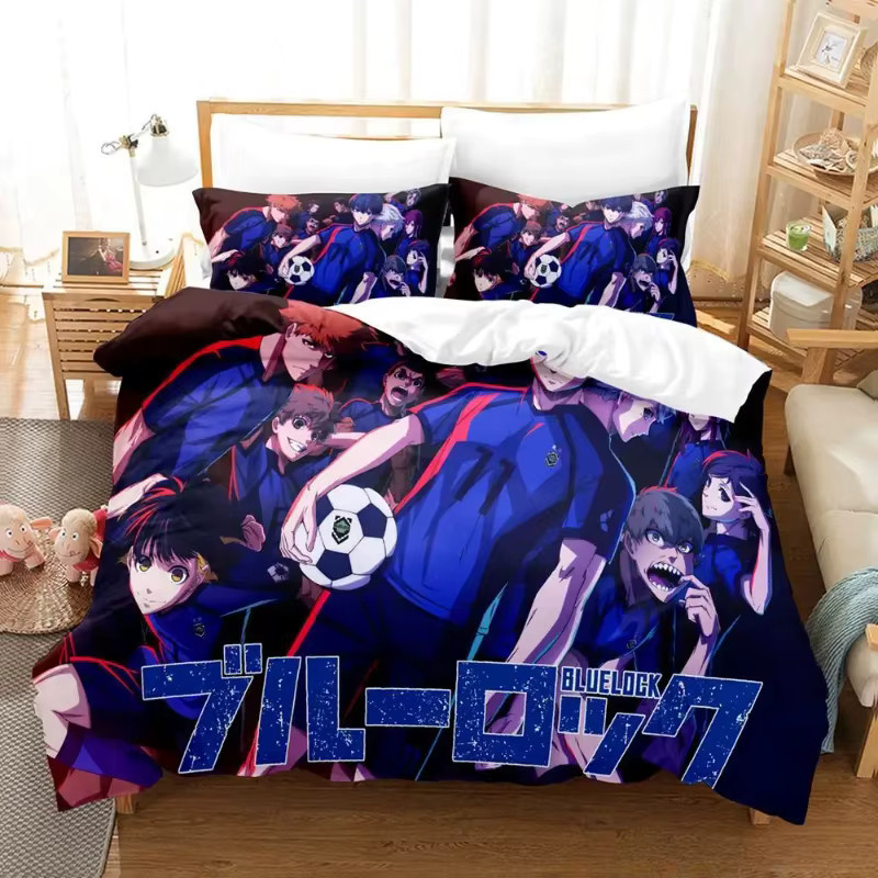Crunchyroll Blue Lock Bettwäsche-Set mit Bettbezug und Kissenbezug im Cartoon-Design - Bild 2